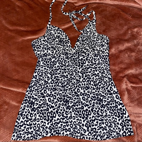Michael Michael Kors Leopard Print Tankini - Picture 1 of 5